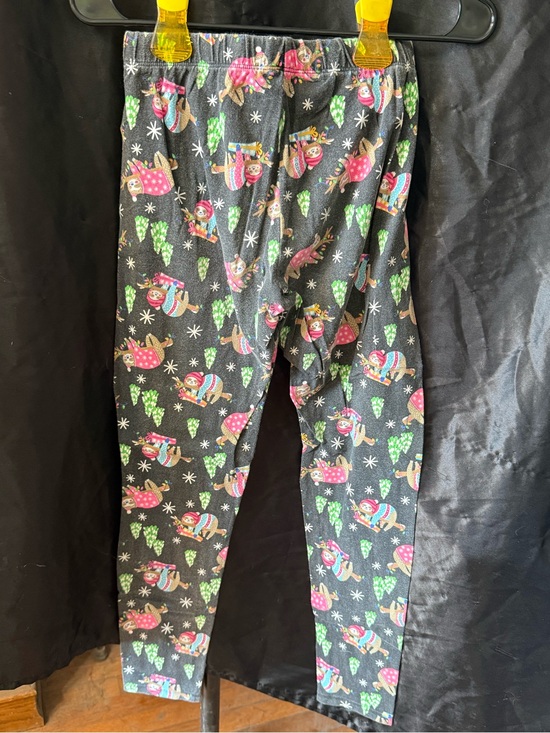 Other - Girls' Black Holiday Sloth Print Leggings